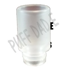 Acrylic opaque wide bore drip tip 