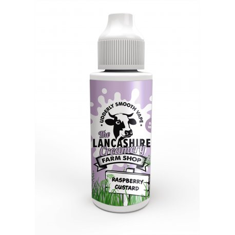The Lancashire Creamery FARM SHOP Raspberry Custard 100ml Shortfill